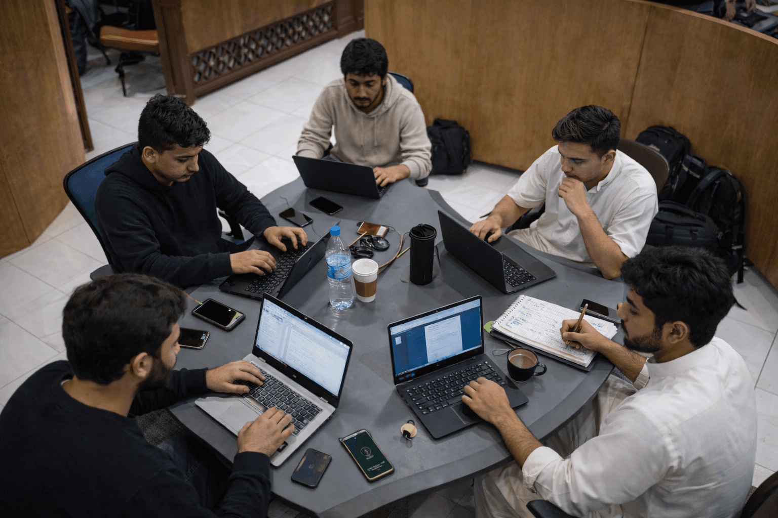 thinq Team collaborating in workspace